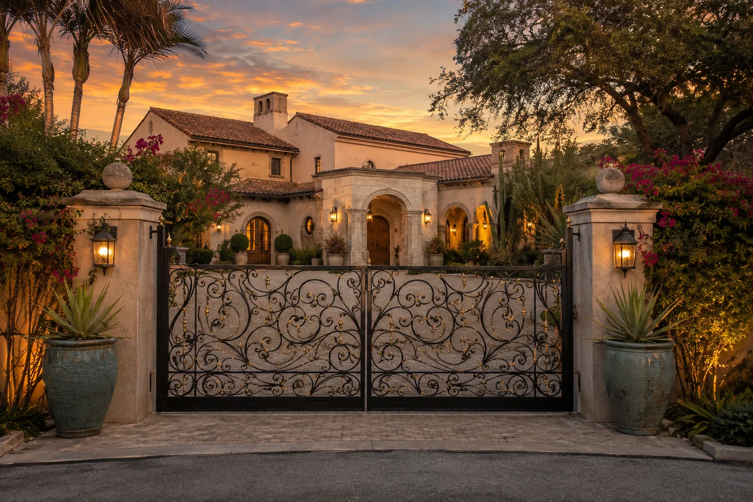 A villa in the golden hour — original architectural concept